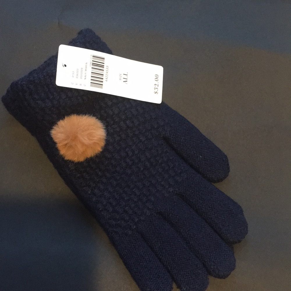 Navy blue gloves